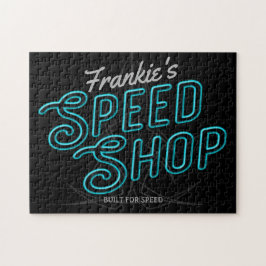 Personlig Speed Shop Anpassningsbar Neon Hot rod G Pussel