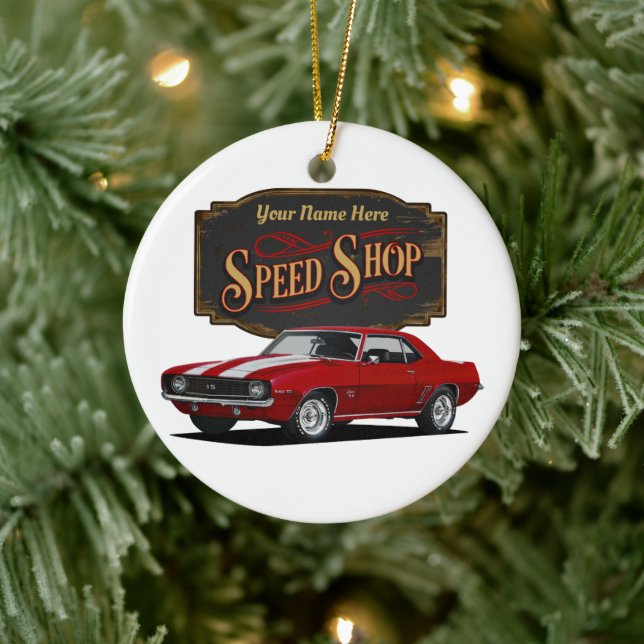 Personlig Speed Shop Julgransprydnad Keramik (Träd)