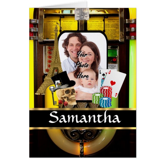 Personlig spelare hälsningskort (Framsidan)