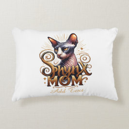 Personlig Sphynx Katt Mamma Mors Dag Prydnadskudde
