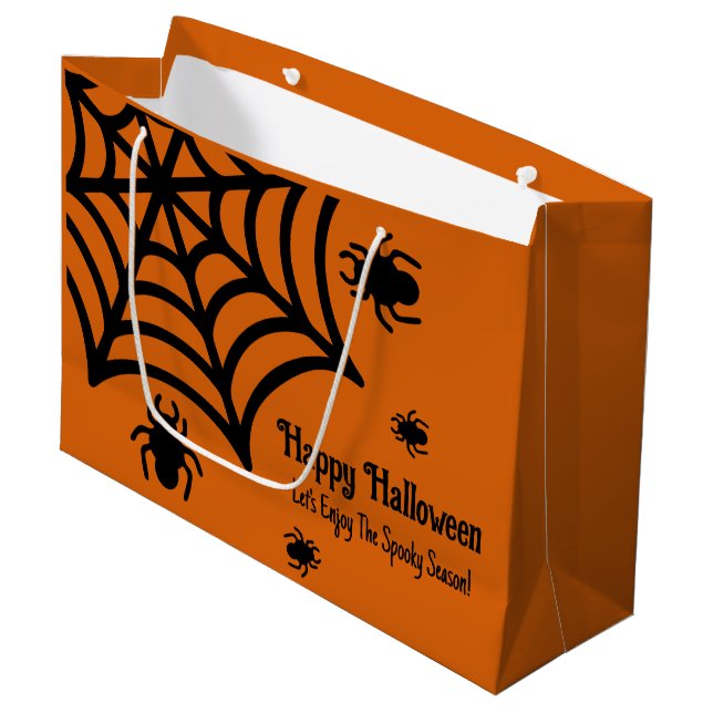 Personlig Spindelnät Halloween (Framsidan Vinklad)