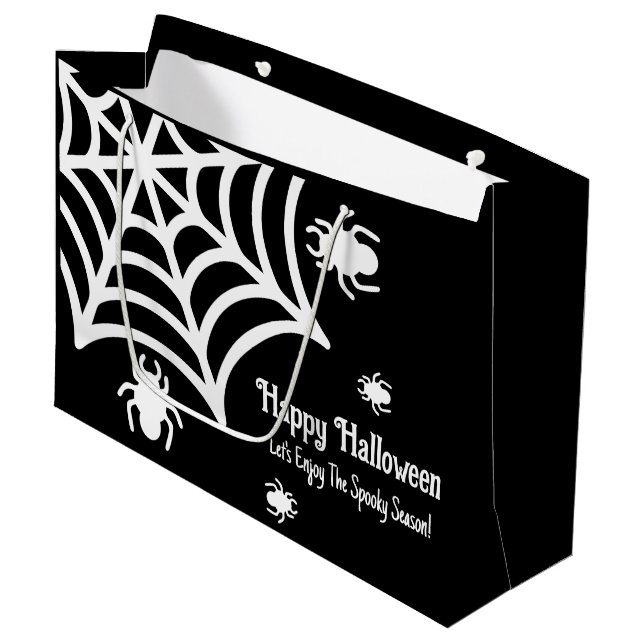 Personlig Spindelnät Halloween (Framsidan Vinklad)