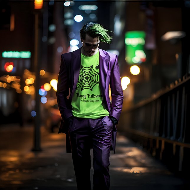 Personlig Spindelnät Halloween T Shirt (Skapare uppladdad)