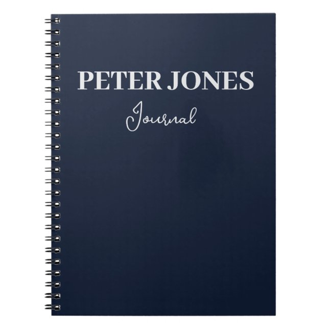 Personlig Spiral bärbar dator Journal Anteckningsbok (Framsidan)