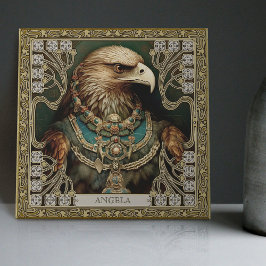 Personlig Spirit Eagle Tribal Altarbit Kakelplatta