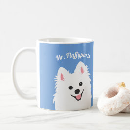 Personlig Spitz Hund, Samoyed, Eskimo Puppy Mugg