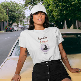 Personlig Spooky Auntie - Halloween Shirt T