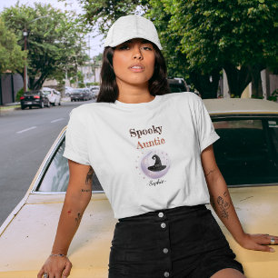 Personlig Spooky Auntie - Halloween Shirt T