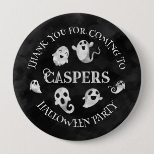 Personlig Spooky Ghost Halloween Button Badge Knapp