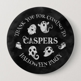 Personlig Spooky Ghost Halloween Button Badge Knapp