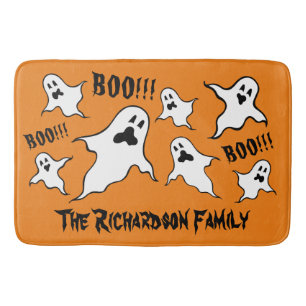 Personlig Spooky Halloween Spöken Bath Mat Badrumsmatta