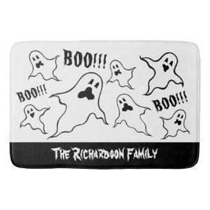 Personlig Spooky Halloween Spöken Bath Mat Badrumsmatta