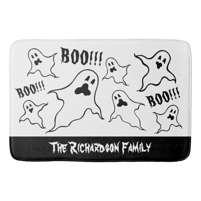 Personlig Spooky Halloween Spöken Bath Mat Badrumsmatta (Framsidan)