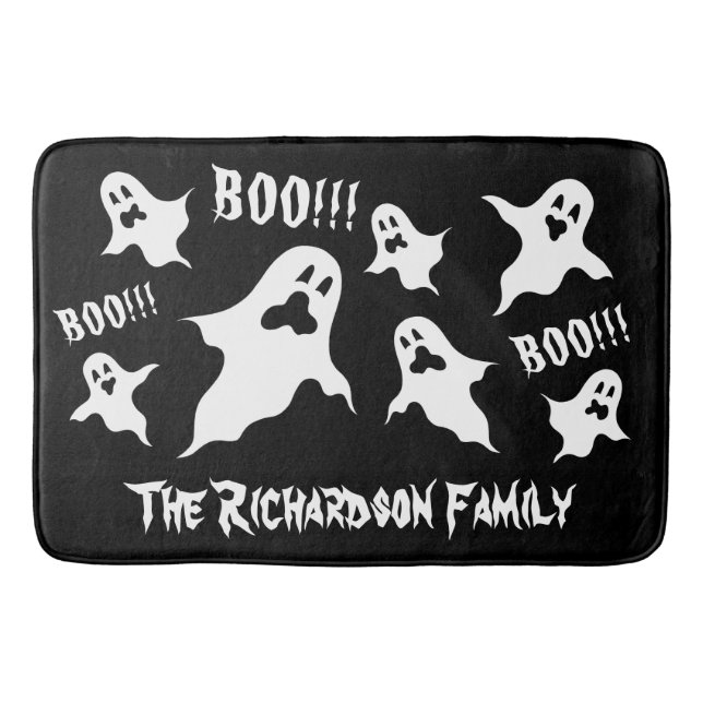 Personlig Spooky Halloween Spöken Bath Mat Badrumsmatta (Framsidan)