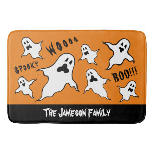 Personlig Spooky Halloween Spöken Bath Mat Badrumsmatta