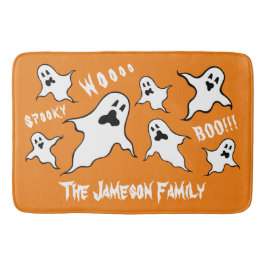 Personlig Spooky Halloween Spöken Bath Mat Badrumsmatta