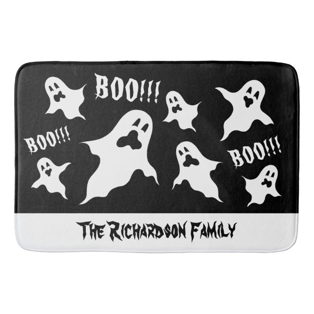 Personlig Spooky Halloween Spöken Bath Mat Badrumsmatta (Framsidan)