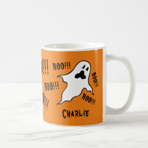 Personlig Spooky Halloween Spöken Coffee Mugg