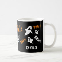 Personlig Spooky Halloween Spöken Coffee Mugg