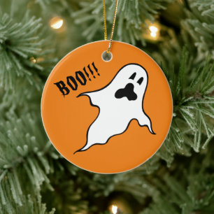 Personlig Spooky Halloween Spöken Träd Ornament