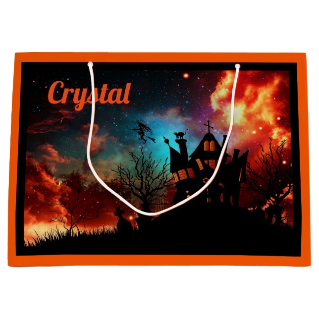 Personlig Spooky Halloween Treat Bag (Framsidan)