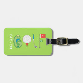 Personlig Sport Golf player namn Bagagebricka