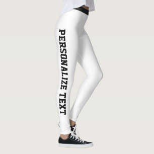 Personlig sport svart-vit randig fritidskläder leggings