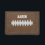 Personlig Sports Football Gift Trifold Wallet<br><div class="desc">Designen kommer från originalteckningen.</div>