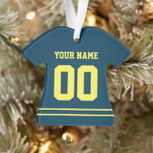 Personlig Sports Jersey Stil Ornament