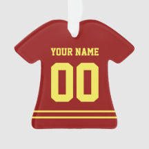 Personlig Sports Jersey Stil Ornament