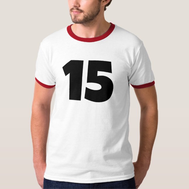 Personlig Sports Namn Number T-Shirt (Framsida)
