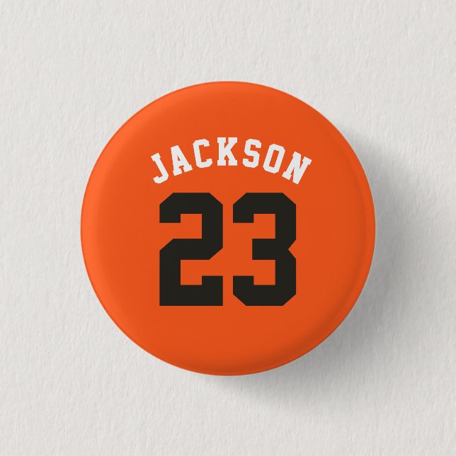 Personlig Sports Team Jersey Number Namn Knapp (Framsida)
