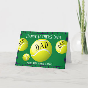 Personlig Sports Tennis Fars dag Helgkort