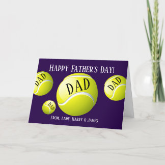 Personlig Sports Tennis Fars dag Helgkort