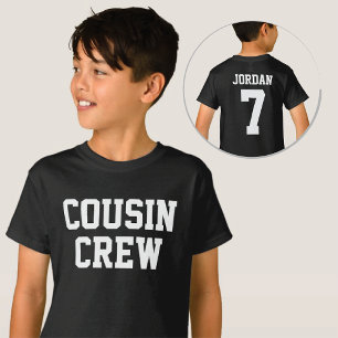 Personlig Sporty Stil Cousin Crew T Shirt