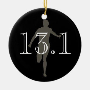 Personlig Springer 13.1 Halva Marathon Keepsak Julgransprydnad Keramik