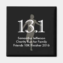 Personlig Springer 13.1 Halva Marathon Keepsak Magnet