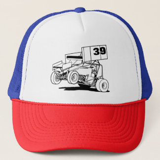 Personlig Sprint Car Hat, Anpassa den Keps