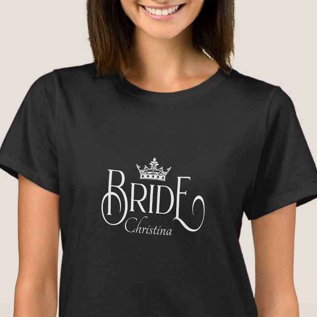 Personlig Squad Bride Bachelorette Hen Party T Shirt (Skapare uppladdad)