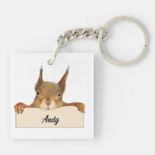 Personlig Squirrel Ansikte med tecken