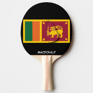 PERSONLIG SRI LANKA FLAGGA PINGISRACKET