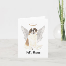 Personlig St. Bernard Sympathy Memorial Kort