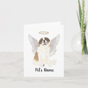 Personlig St. Bernard Sympathy Memorial Kort