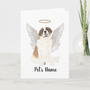 Personlig St. Bernard Sympathy Memorial Kort