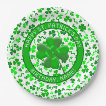 Personlig St Patricks Day Födelsedags Shamrock