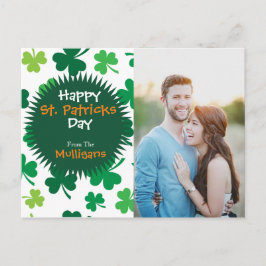 Personlig St. Patricks Day Foto Postcard Vykort