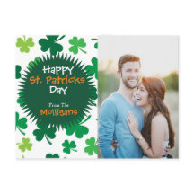 Personlig St. Patricks Day Foto Postcard