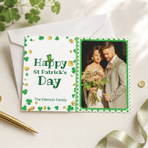 Personlig St. Patrick's Day fotokort