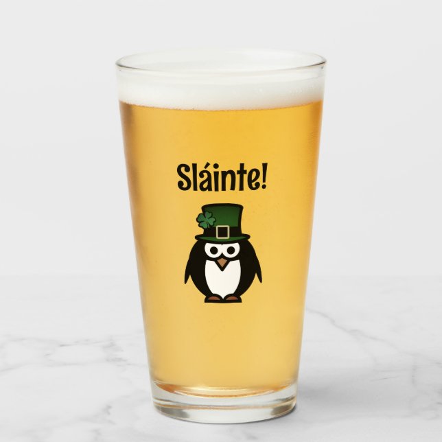 Personlig St patrick's day glas (Framsida fylld)