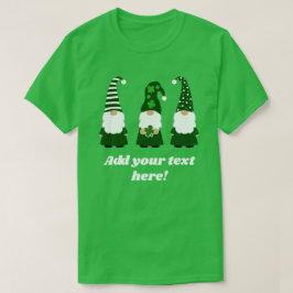 Personlig St patricks day Gnomes Unisex T Shirt